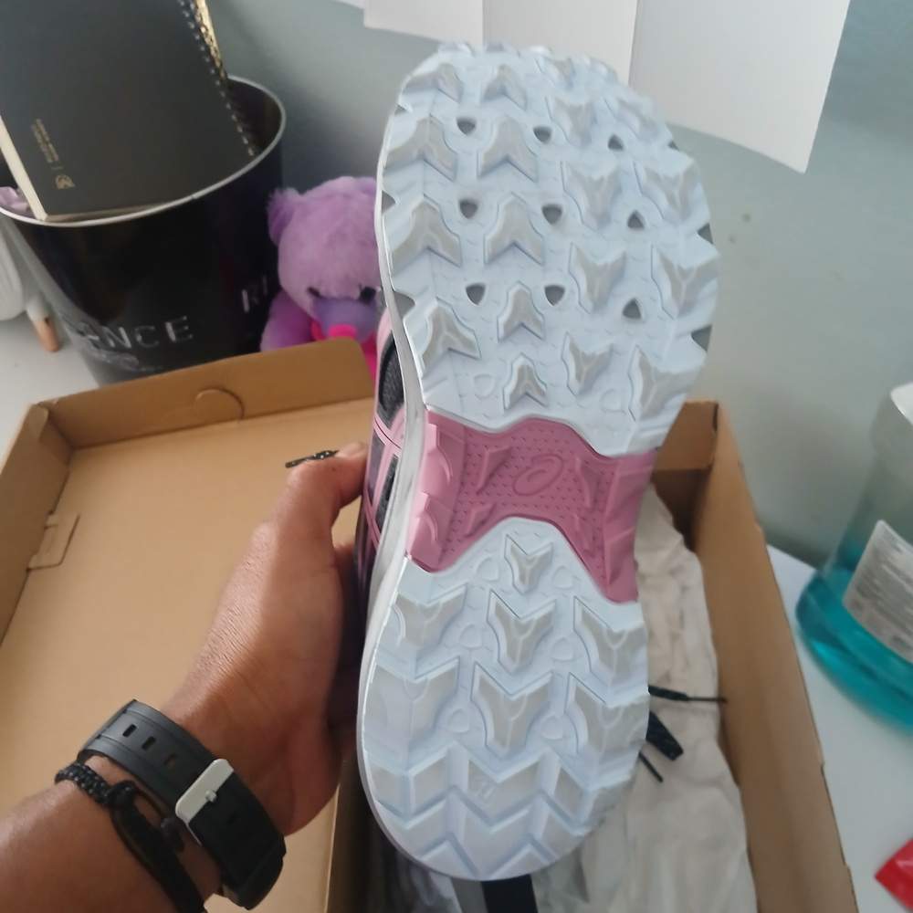 ASICS Women's Black and Pink Athletic Shoes - Picture 10 of 11